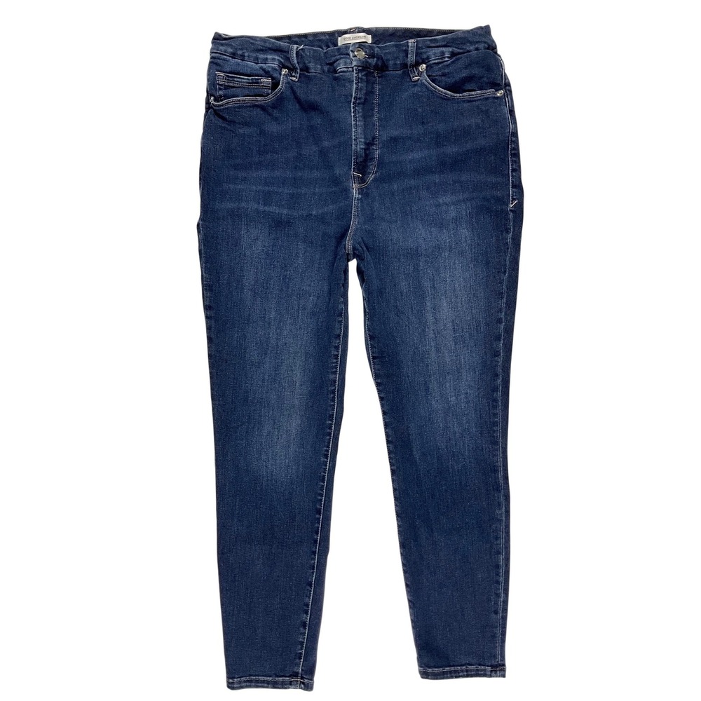 Good American Good Legs Crop GLC899T Jeans Blue260 Womens Size 18